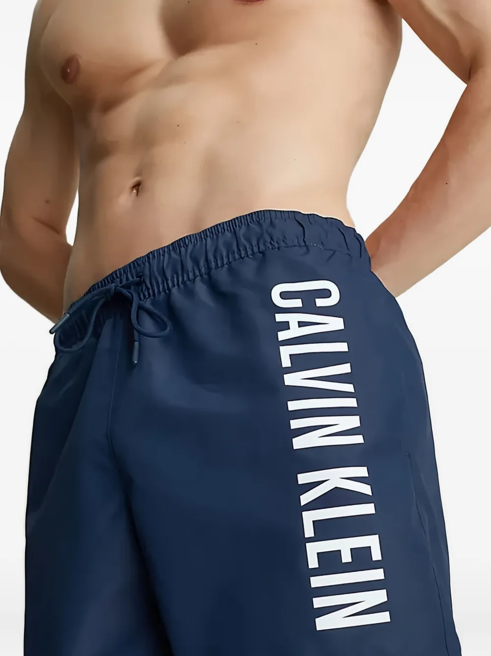 Calvin Klein Zwembroek met logoprint Blauw