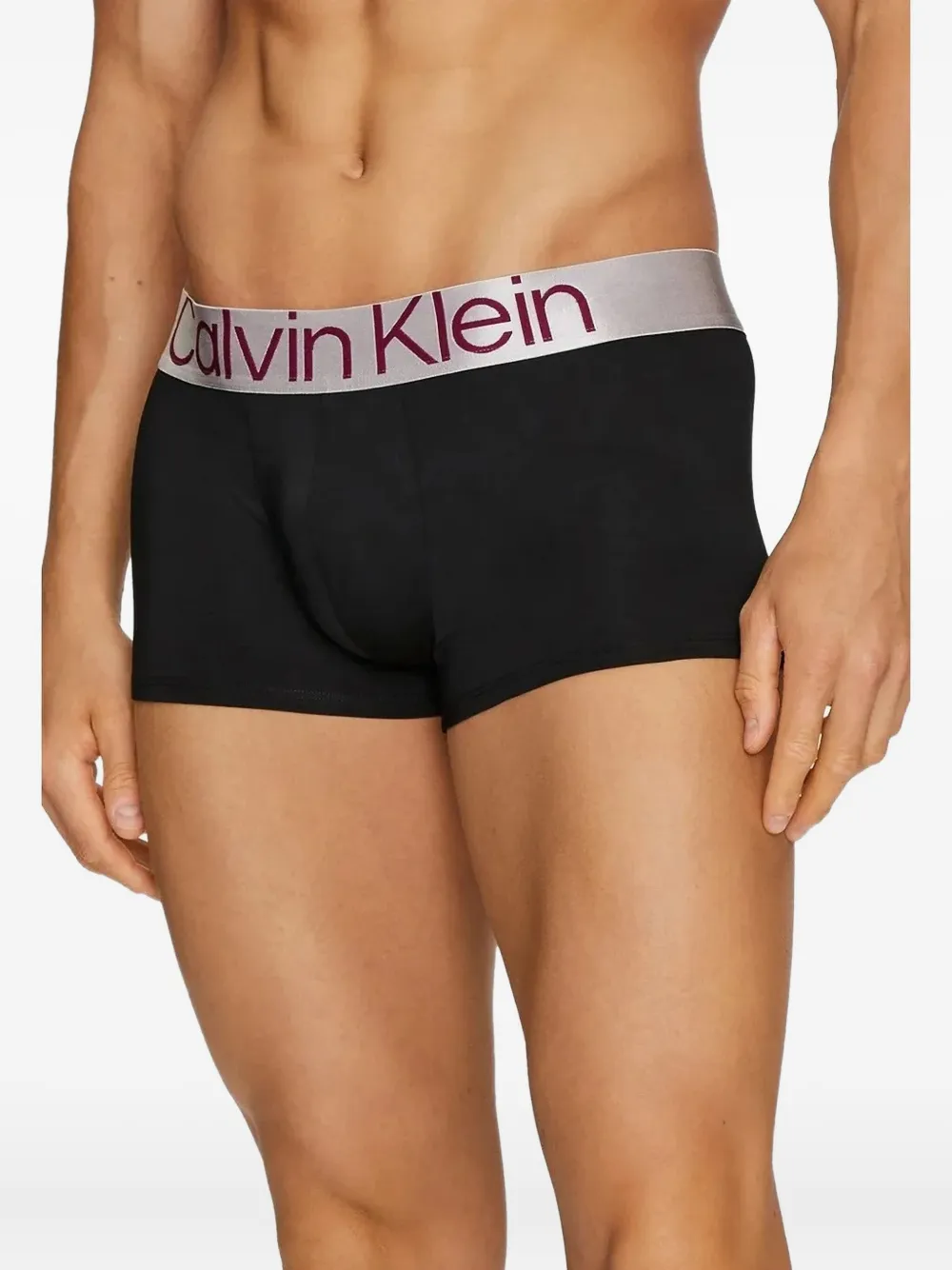 Calvin Klein Logo Boxers (set Of Three) In Black
