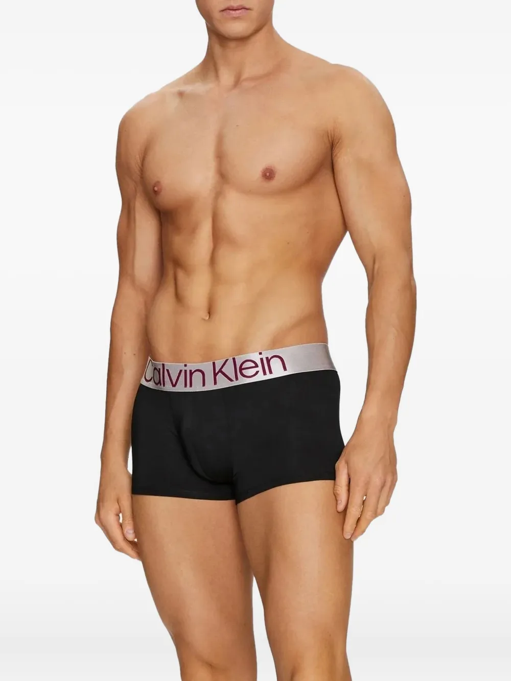 Calvin Klein Logo Boxers (set Of Three) In Black