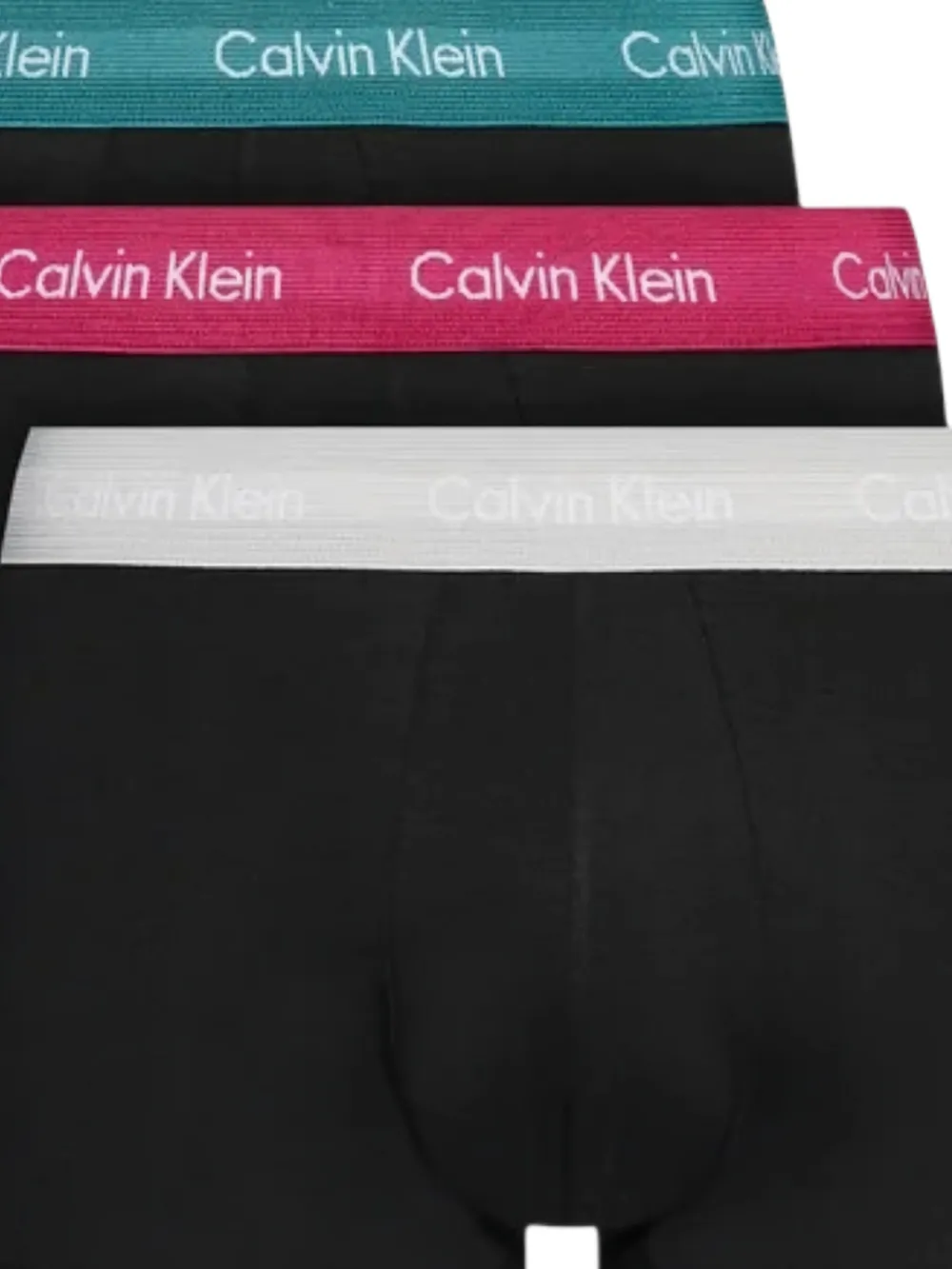 Calvin Klein Drie low waist boxershorts Zwart