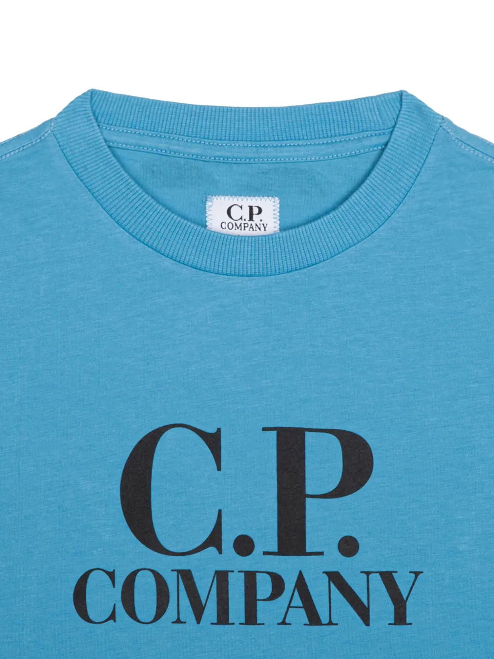 C.P. Company Kids T-shirt met logoprint Blauw