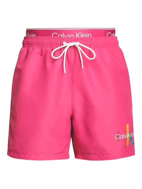 Calvin Klein logo-print swim shorts
