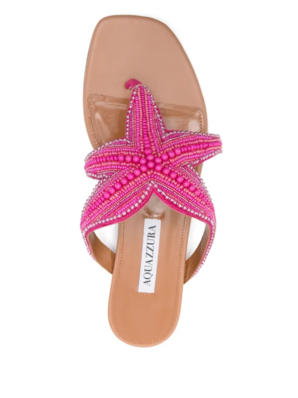 サンダル・ミュール AQUAZZURA Women Sandals ARMHIGS0 NWV MYR PINK Aquazzura Reef Star Sandals | Pink | FARFETCH