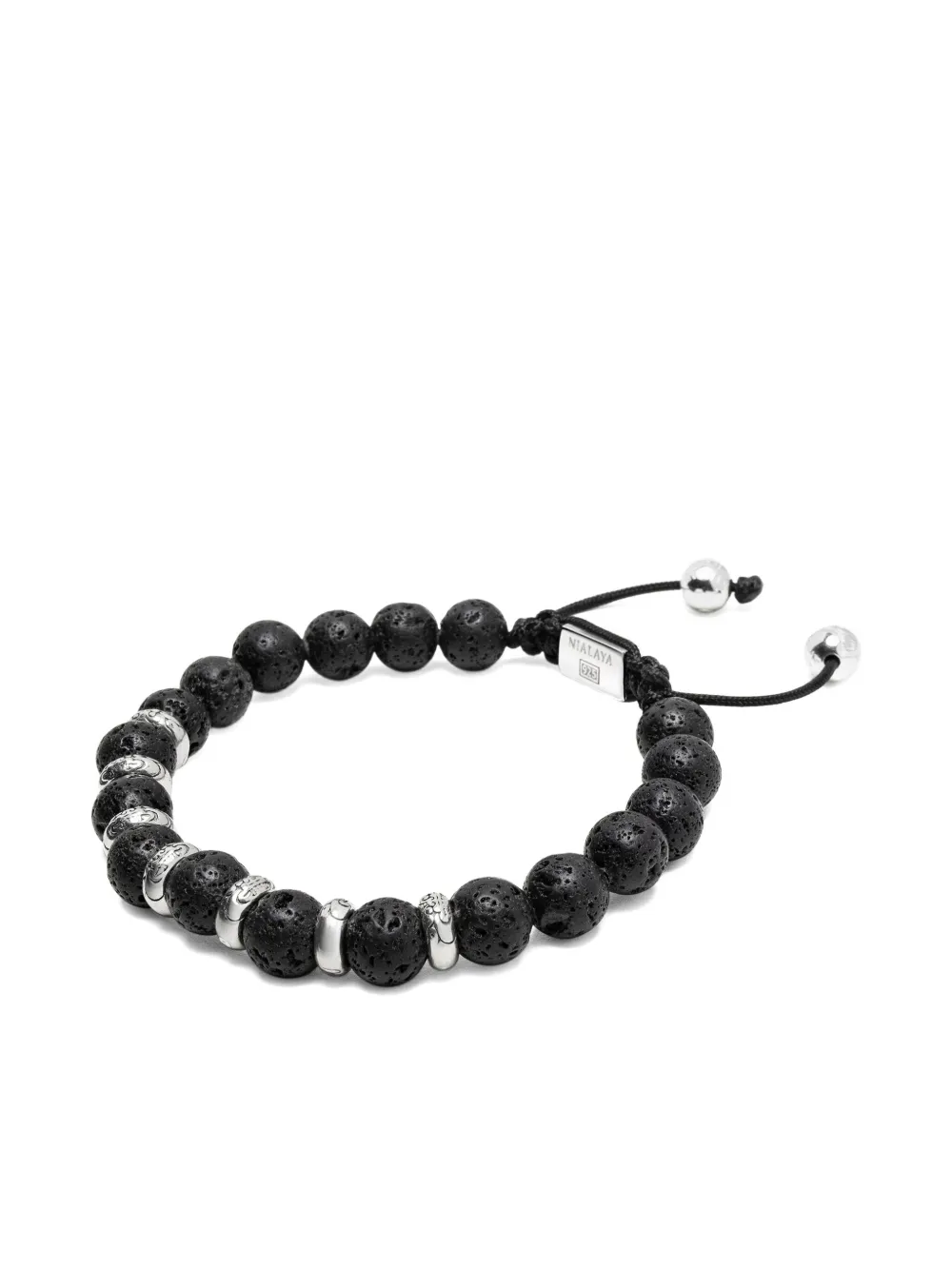 Nialaya Jewelry Beaded Bracelet In Silver