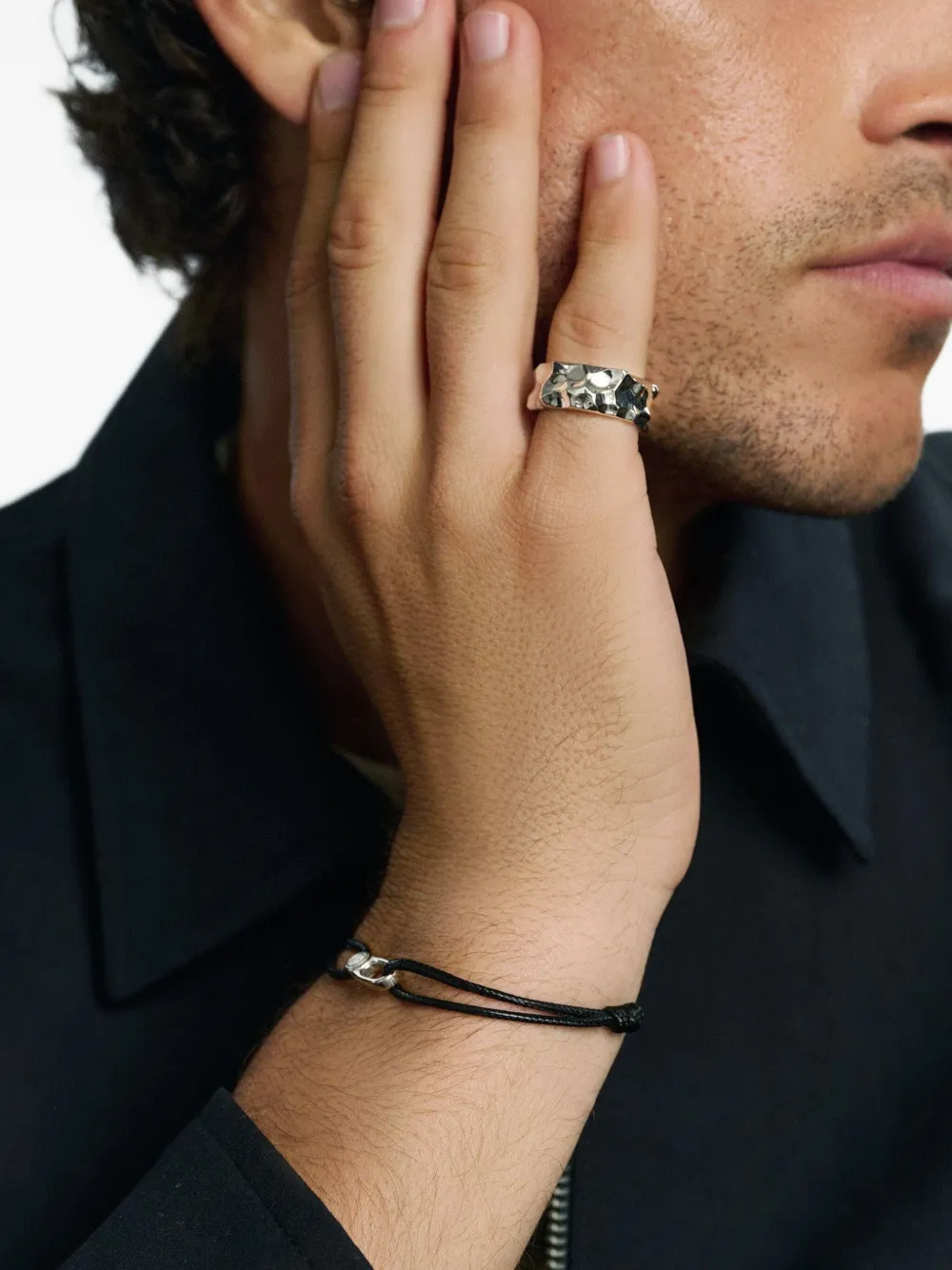 Nialaya Jewelry sterling silver sculpted ring | Silver | Image 1
