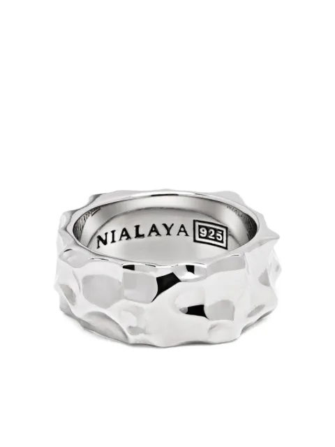 Nialaya Jewelry sterling silver sculpted ring