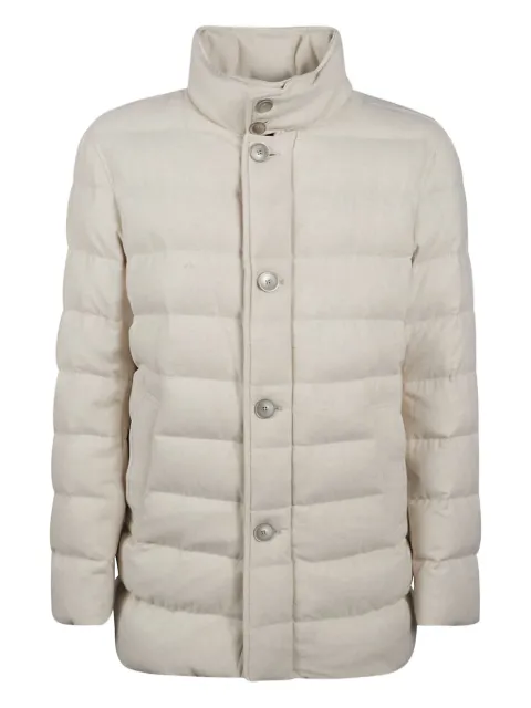 Herno slim-fit quilted padded jacket