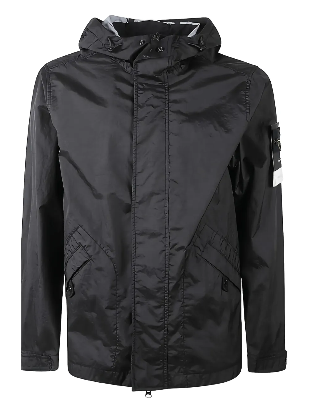Stone Island logo-patch jacket | Black | Image 1