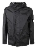 Stone Island logo-patch jacket - Black