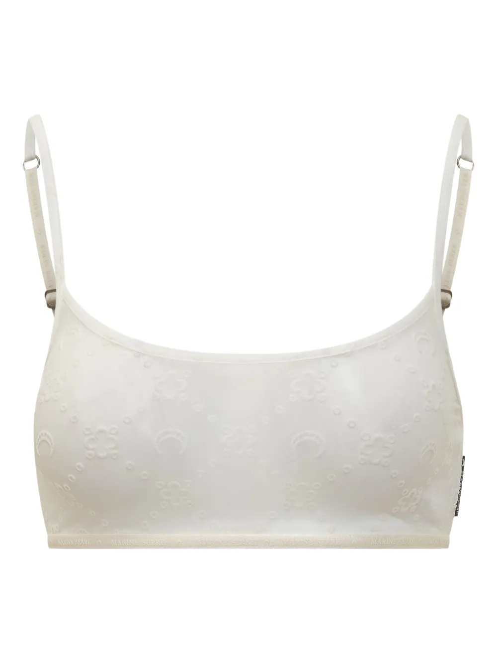 patterned-jacquard bra