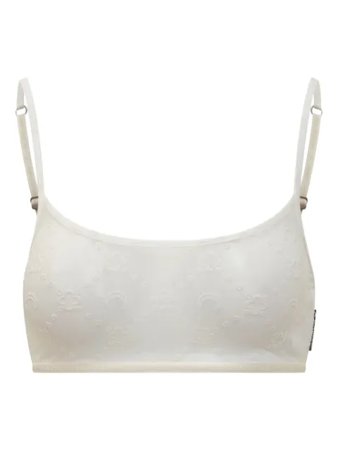 Marine Serre Reggiseno con motivo jacquard