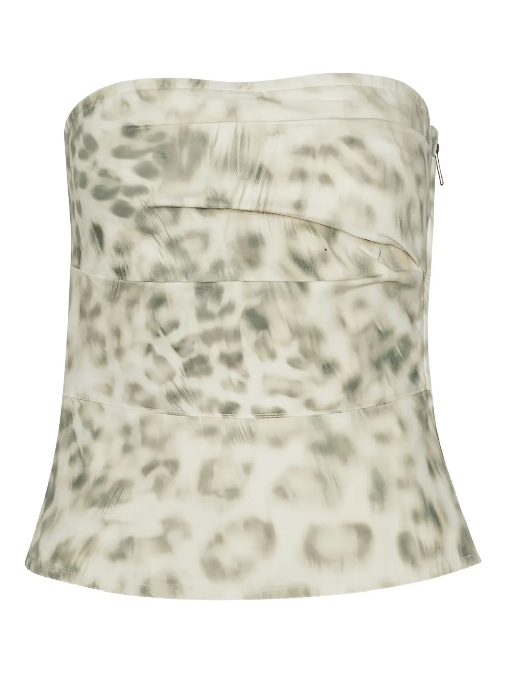 ROTATE BIRGER CHRISTENSEN printed denim top | Neutrals | Image 1