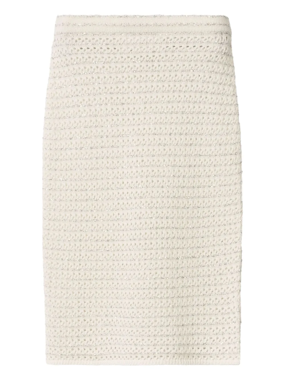 Fabiana Filippi crochet midi skirt Wit