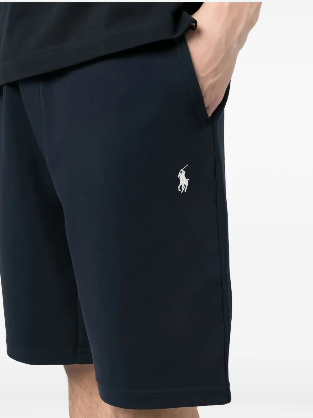 Ralph Lauren Collection drawstring side-pocket shorts Blauw