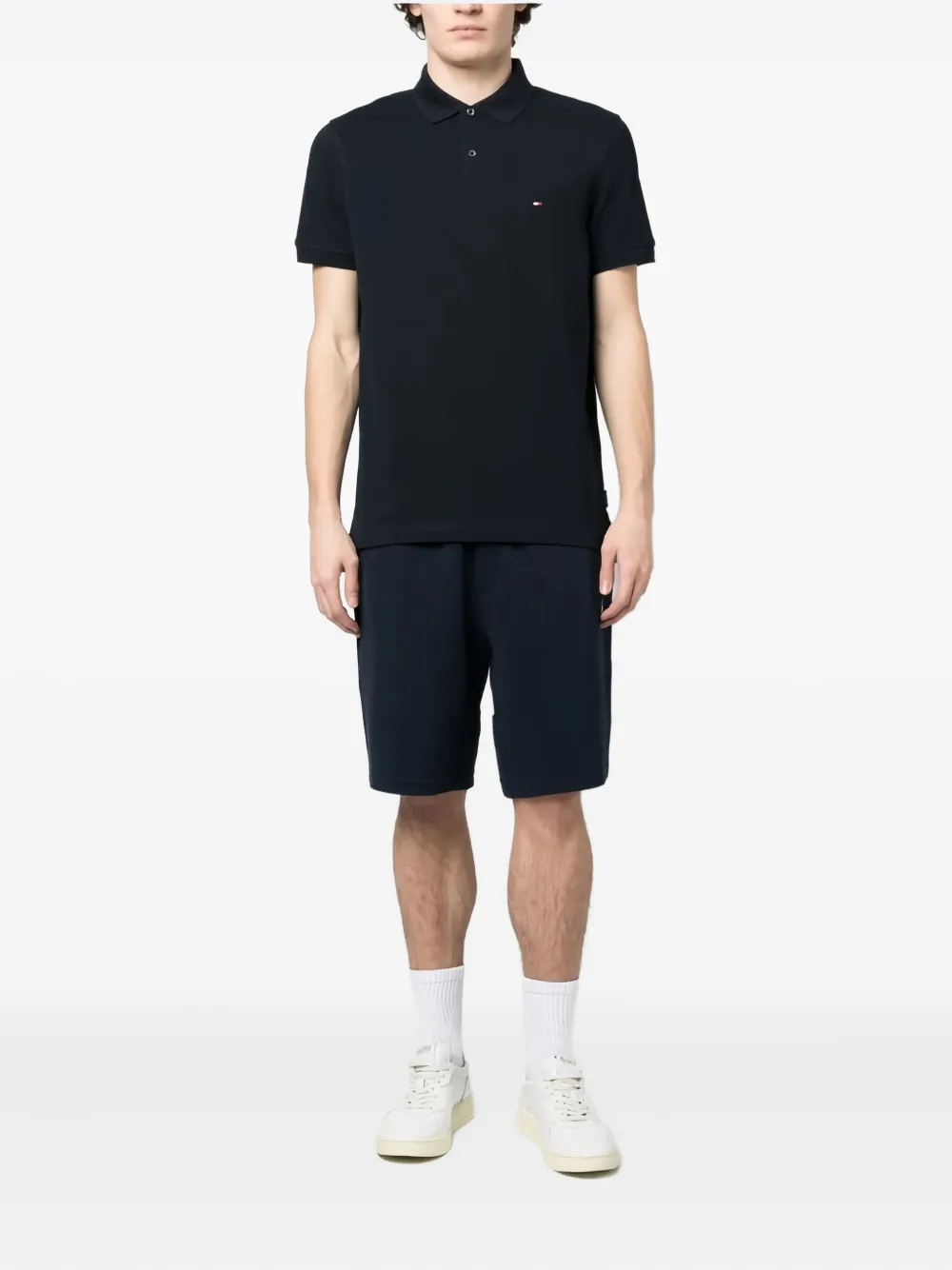 Ralph Lauren Collection drawstring side-pocket shorts Blauw