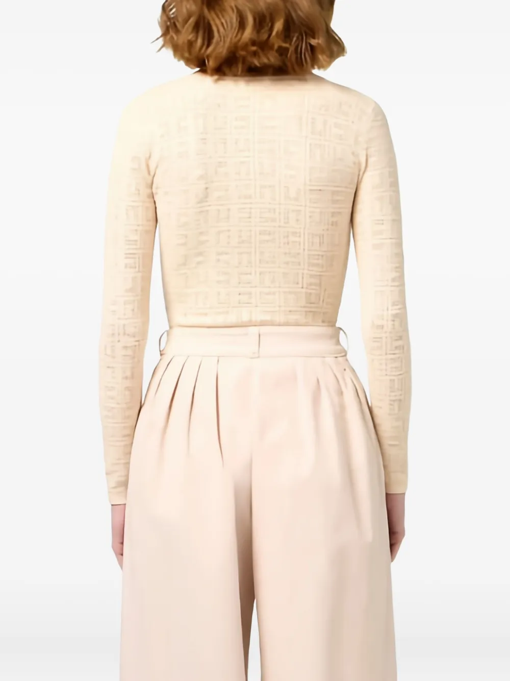 Elisabetta Franchi Body met logo-jacquard Beige
