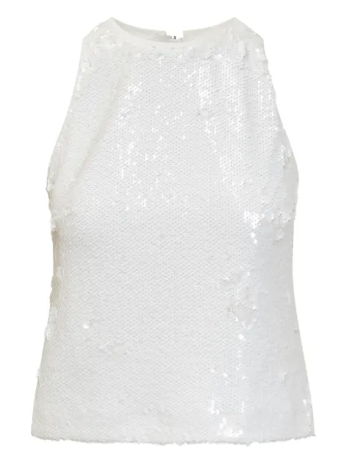 MSGM haut brodé de sequins - Blanc - MSGM - Modalova