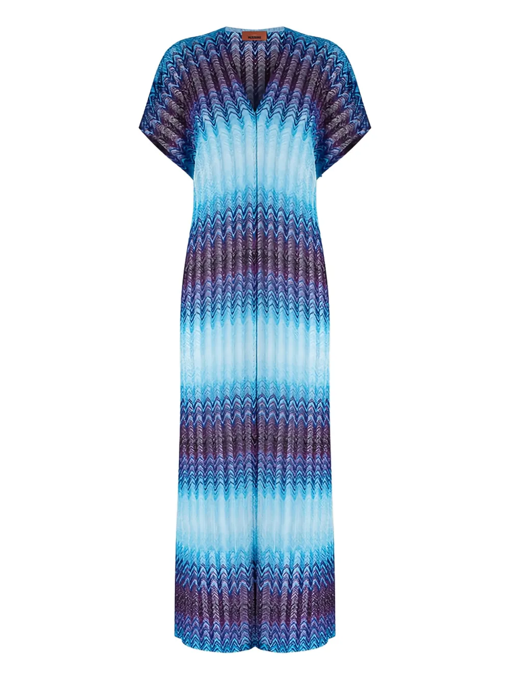 Missoni zig zag beach cover-up - ブルー Missoni zig zag beach cover-up - ブルー