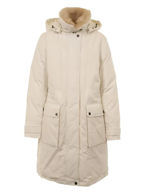 Woolrich hooded flap-pocket parka