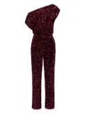 Elisabetta Franchi one-shoulder sequin jumpsuit - Red