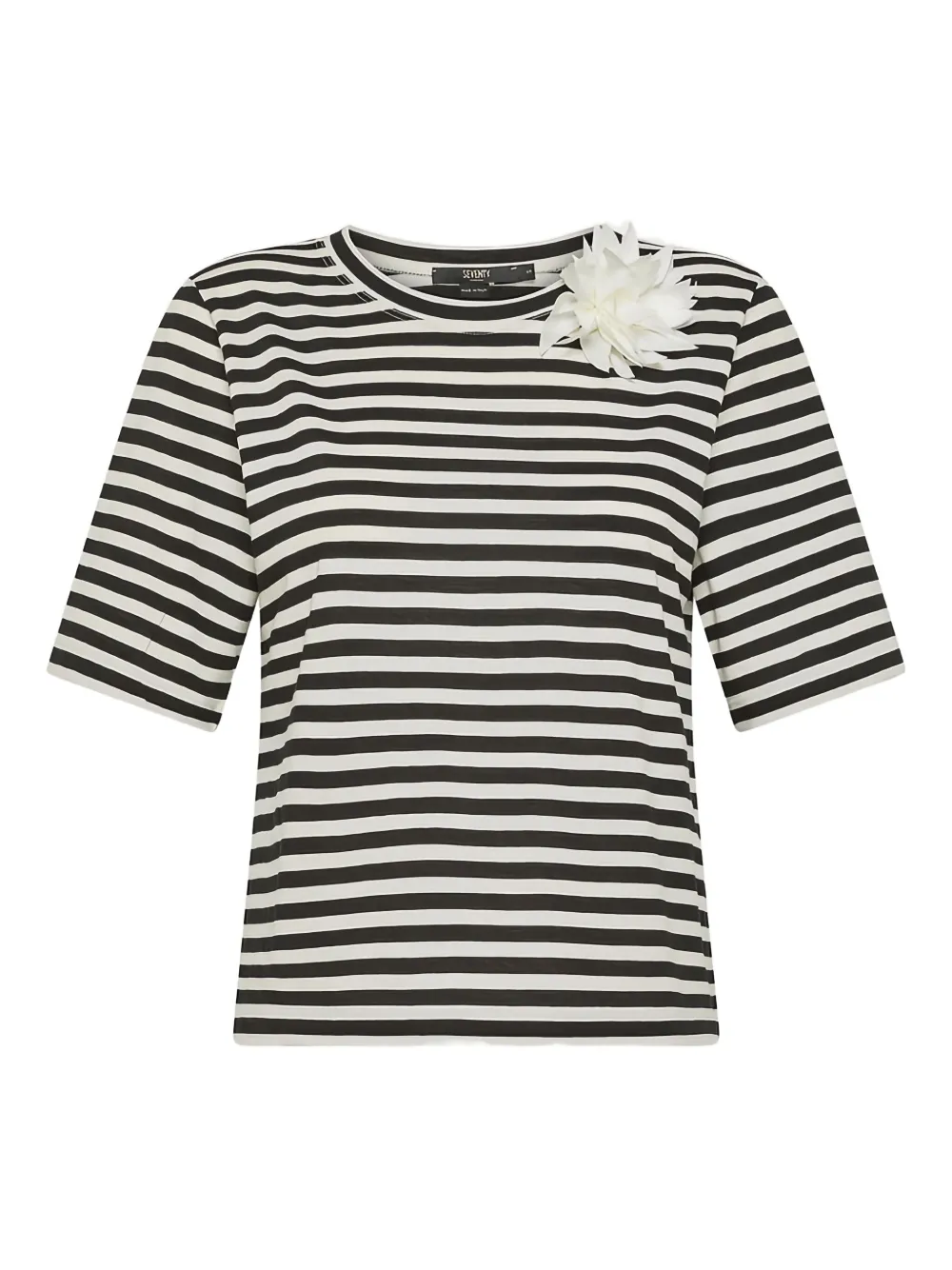 Seventy Gestreept T-shirt Zwart