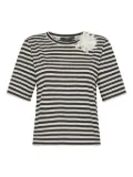 Seventy striped T-shirt - Black