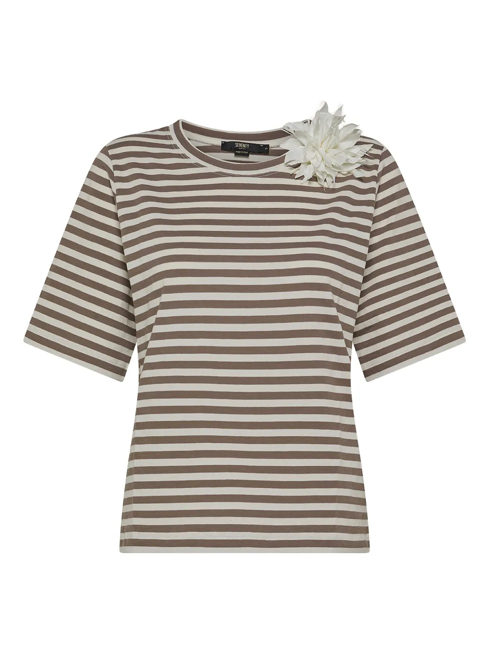 Seventy Gestreept T-shirt Beige