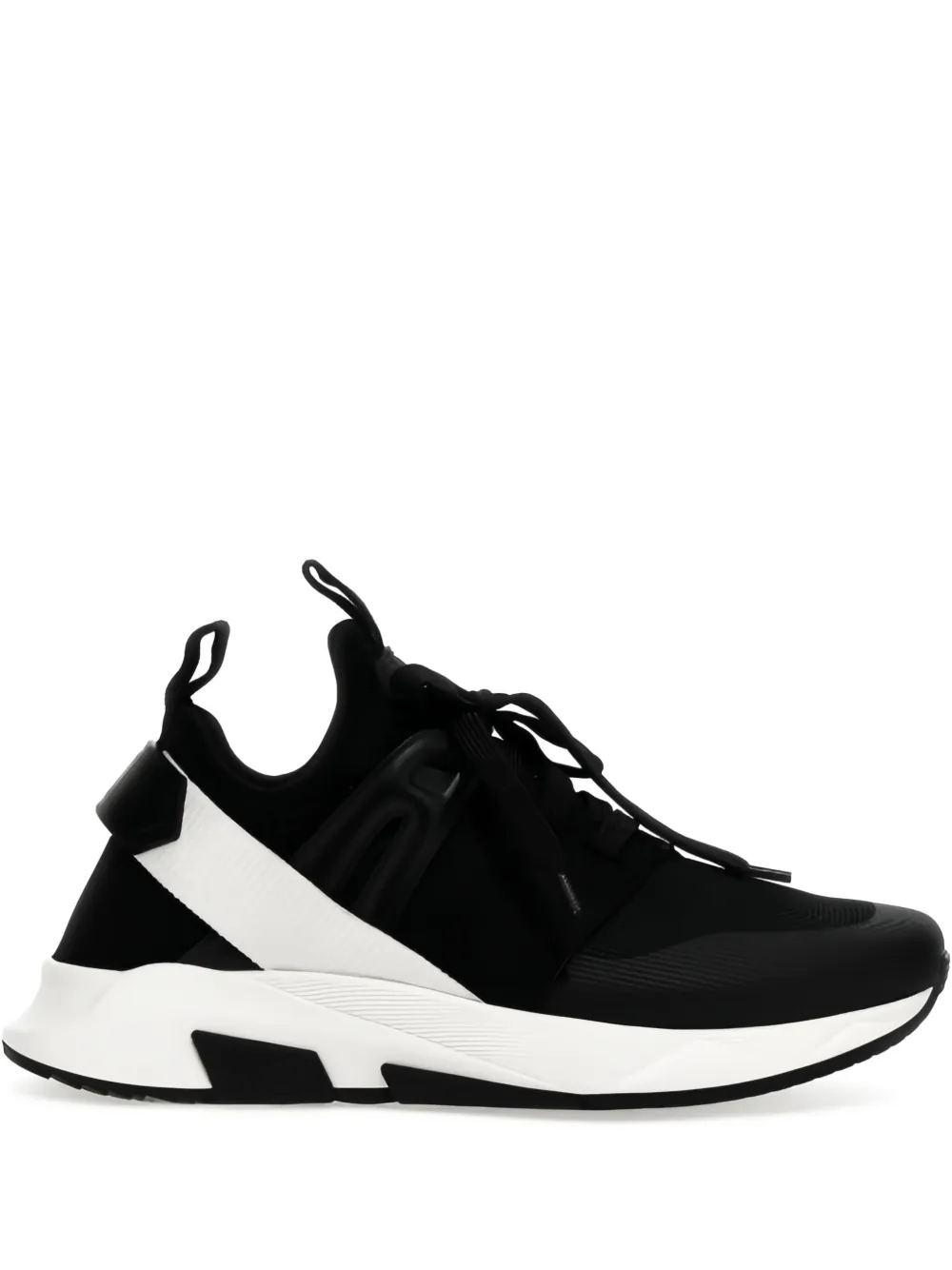 TOM FORD lace-up panelled sneakers | Black | Image 1