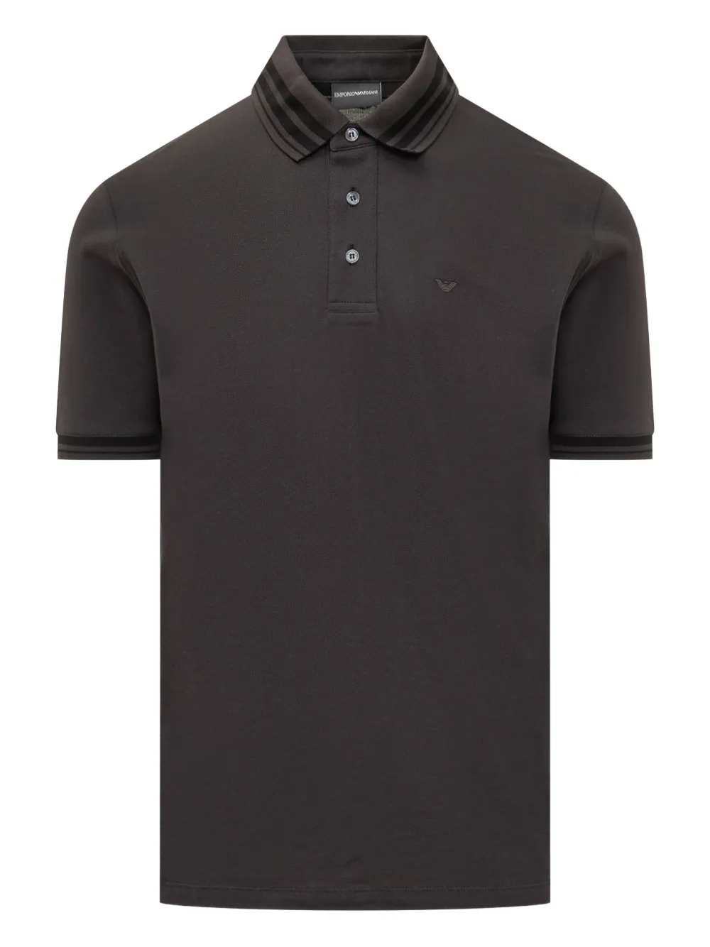 Emporio Armani Poloshirt met geborduurd logo Grijs