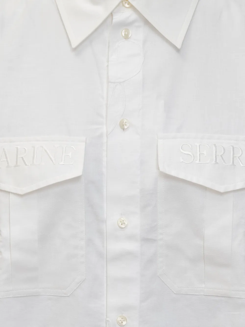 Marine Serre Regererated overhemd Wit