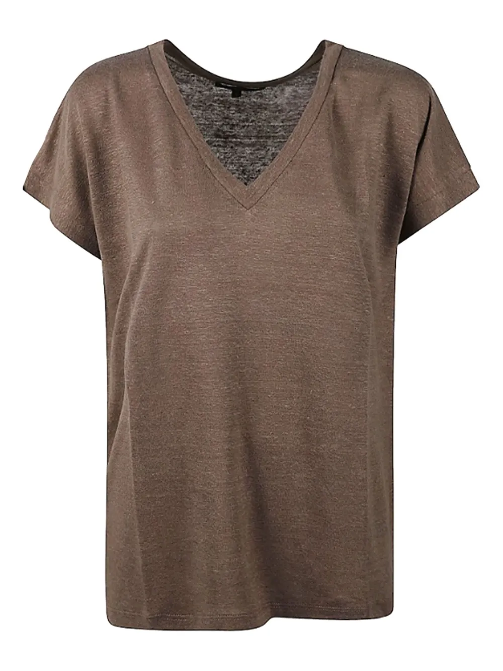 Seventy playera de lino | marrón | Image 1