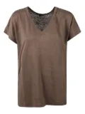 Seventy linen T-shirt - Brown