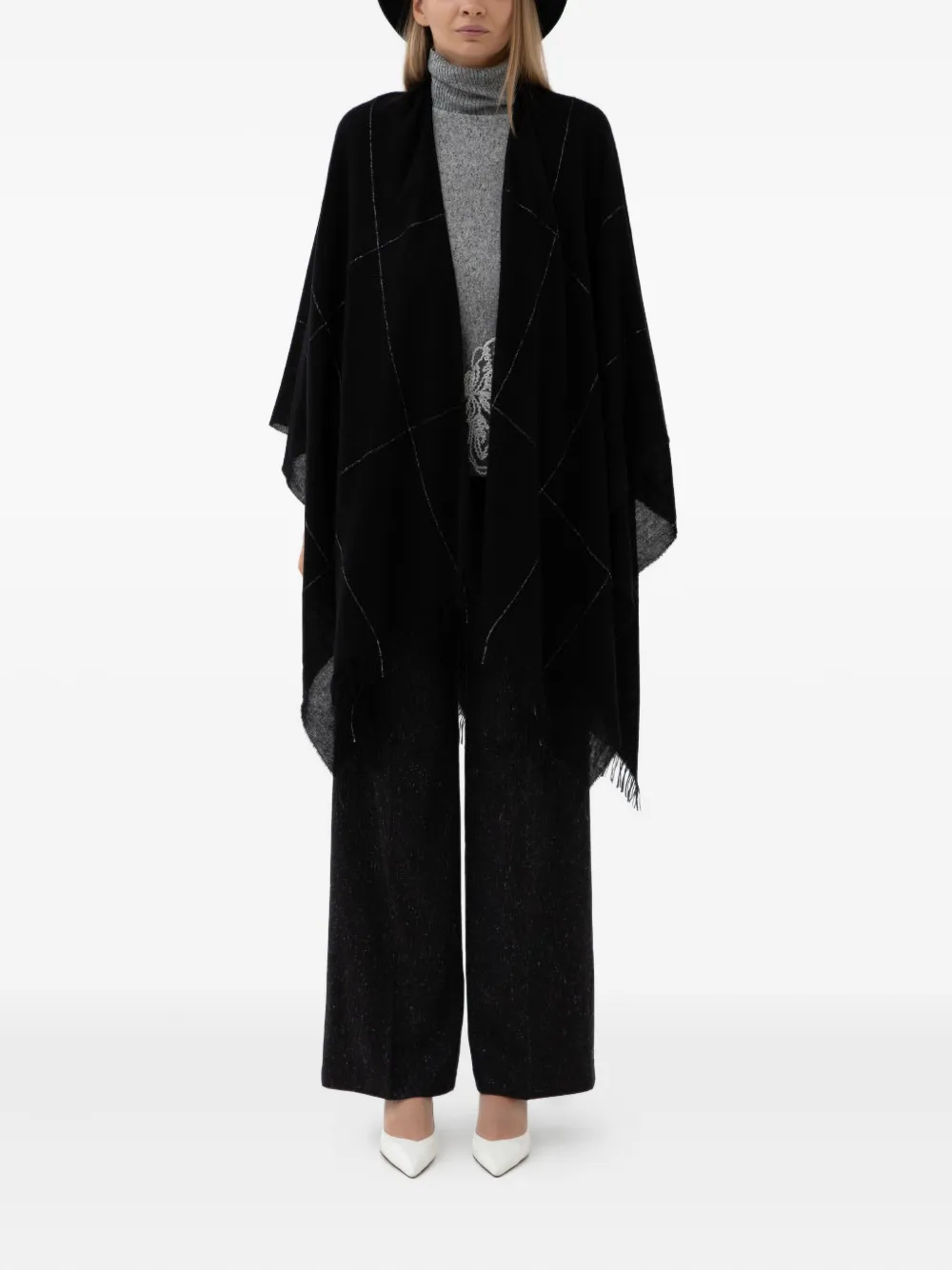 D.Exterior roll-neck embellished sweater | Knitted Sweaters | Image 2