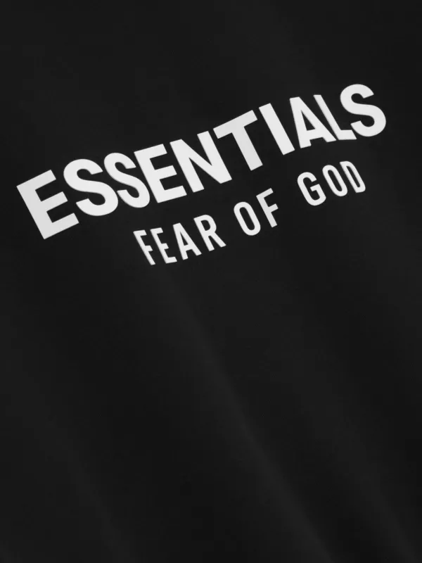 FEAR OF GOD ESSENTIALS graphic-print Sweatshirt | Black | FARFETCH