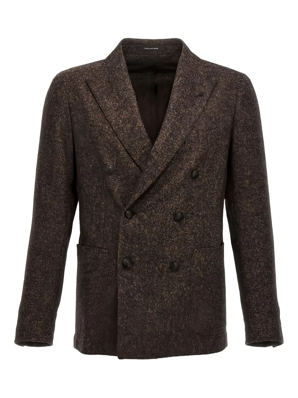 Tagliatore Blazer met gemêleerd effect Bruin