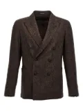 Tagliatore mélange-effect blazer - Brown