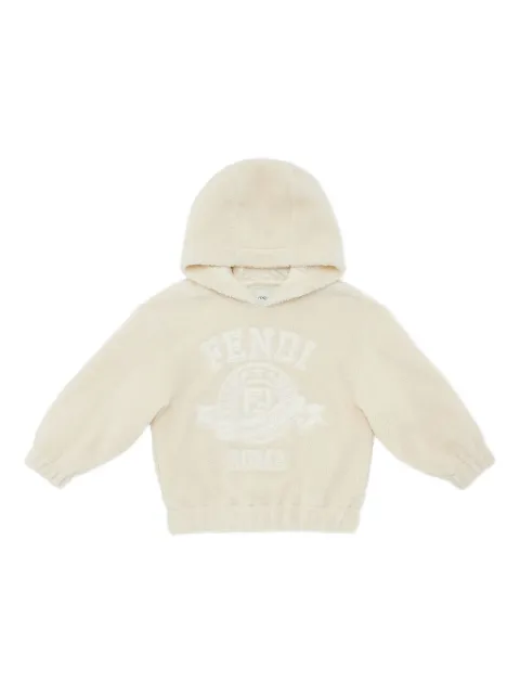 Fendi Kids logo-embroidered hoodie