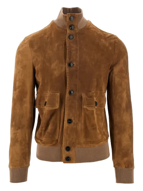 Dacute suede bomber jacket