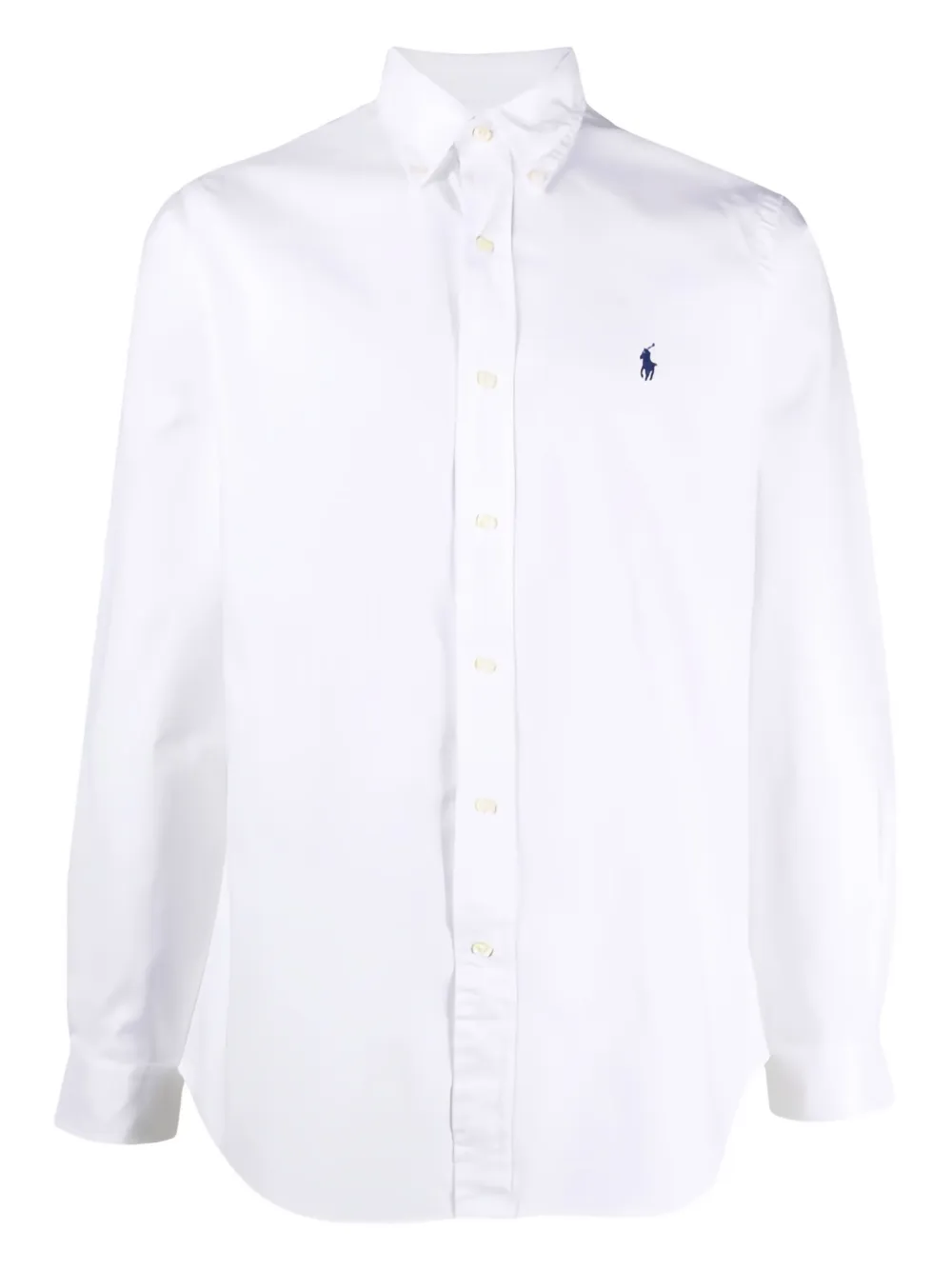 logo-embroidered shirt