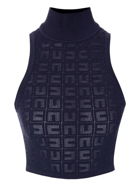 Elisabetta Franchi logo mesh top