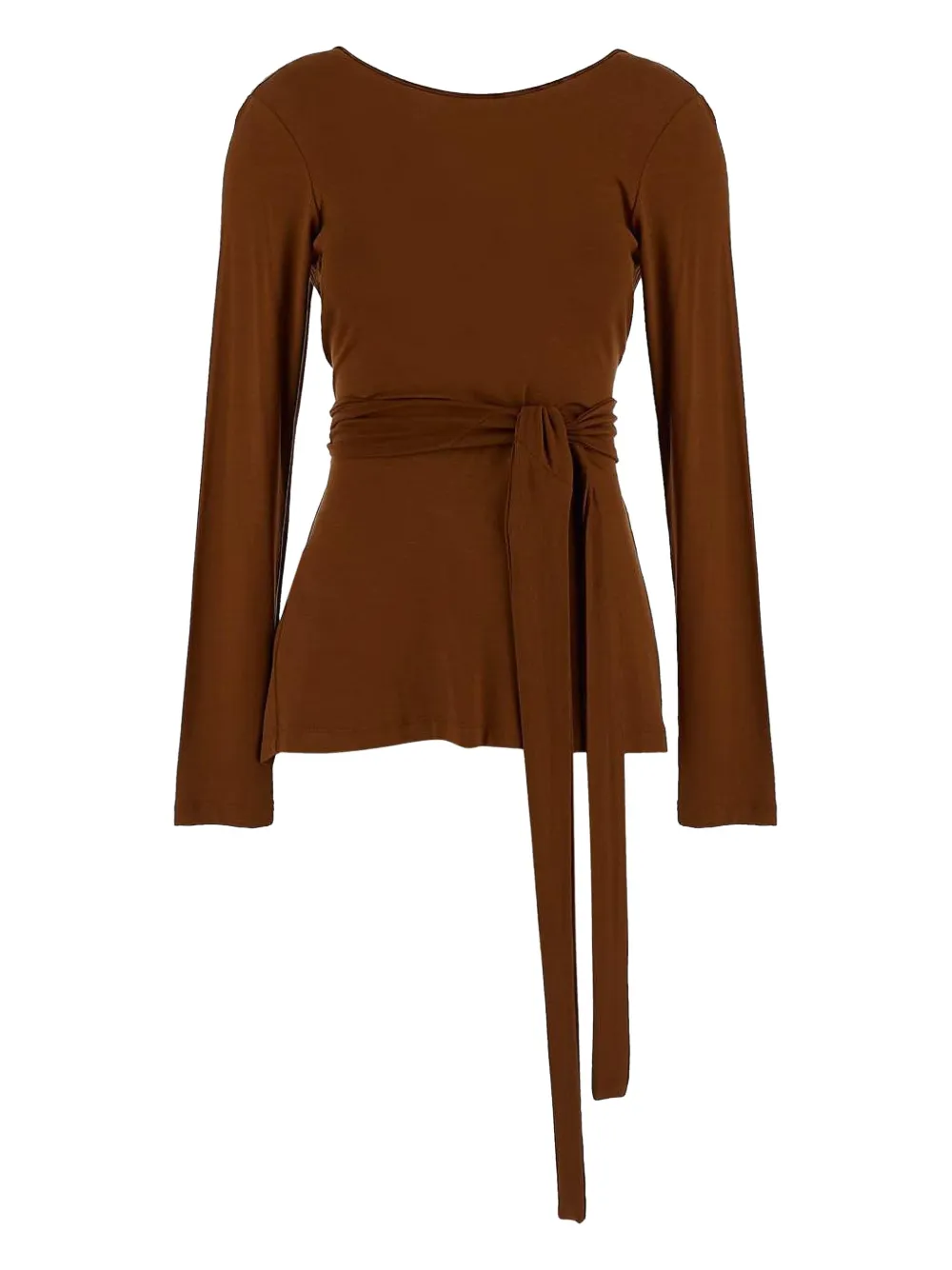 Gentry Portofino Blouse met ceintuur Bruin