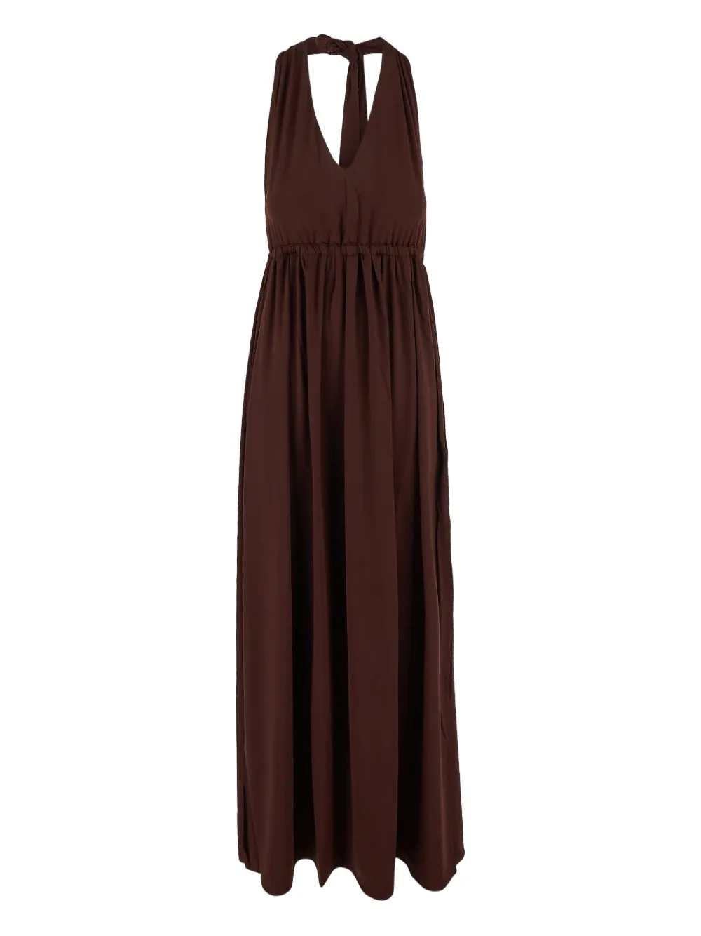 Fisico vestido con cuello en V | marrón | Image 1