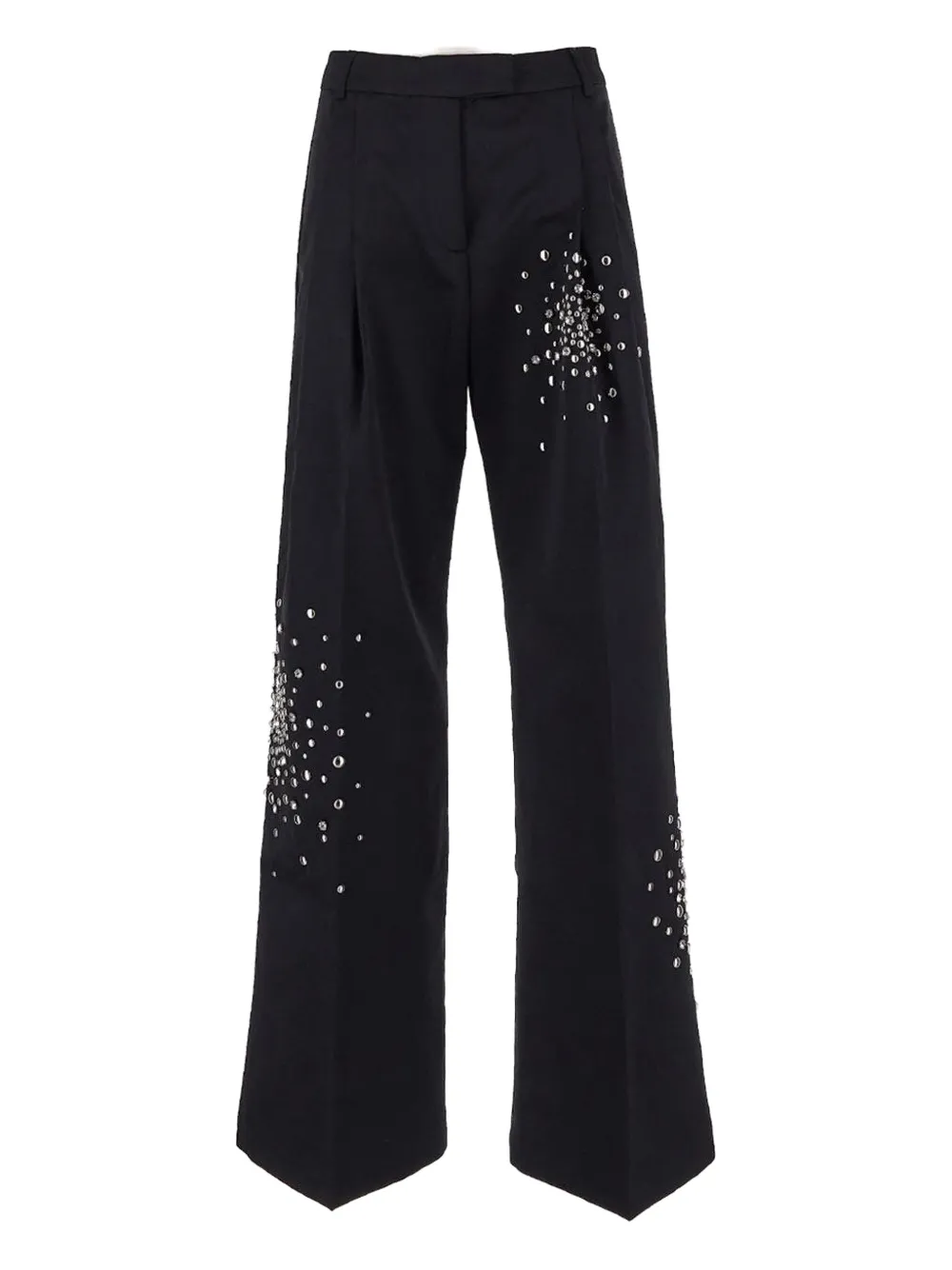 DES PHEMMES Broek verfraaid met studs Zwart