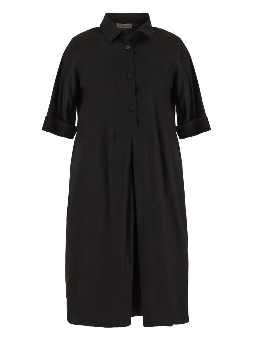 Gentry Portofino Katoenen shirtjurk Zwart