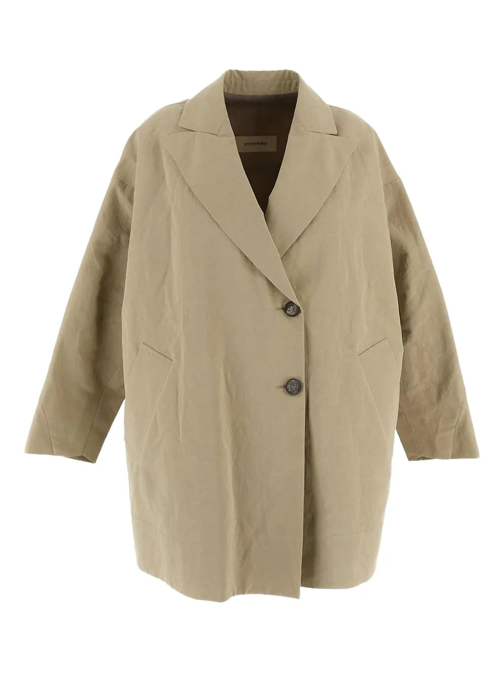 Gentry Portofino Jas met verlaagde schouders Beige