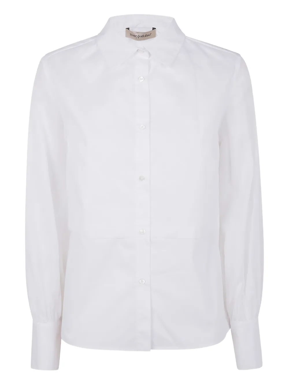 Gentry Portofino classic-collar cotton shirt | White | Image 1