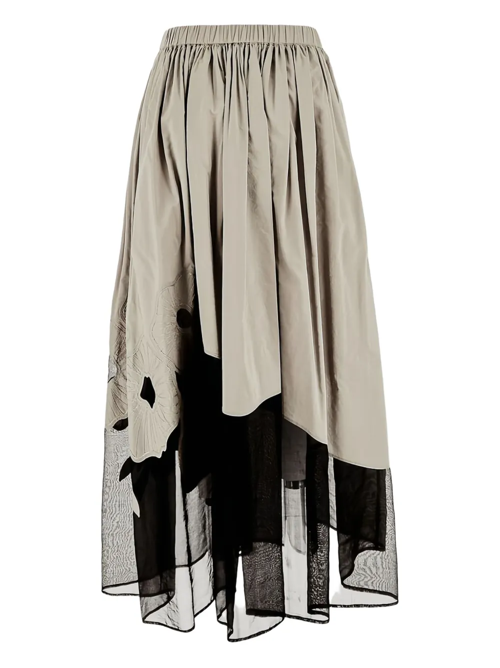 Gentry Portofino Rok met geborduurde bloemen - Beige
