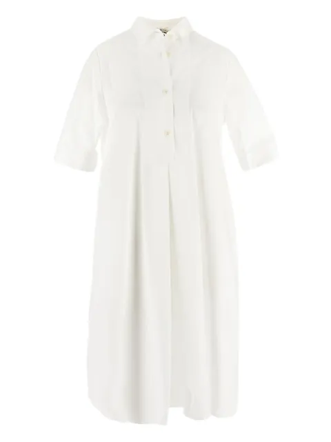 Gentry Portofino pleat-detail shirt dress