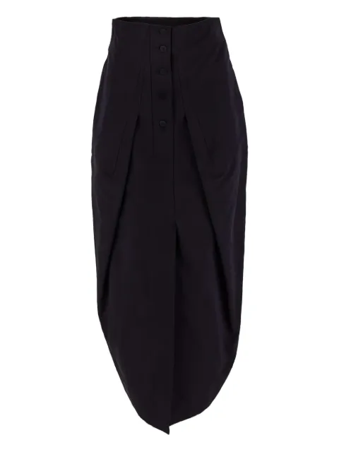 Gentry Portofino pleat-detail maxi dress