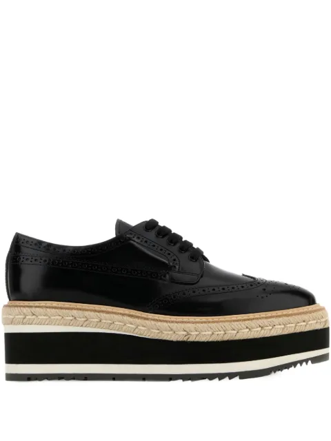 Prada platform brogues